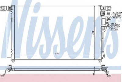 Radiator clima HYUNDAI SANTA F II CM NISSENS 94027