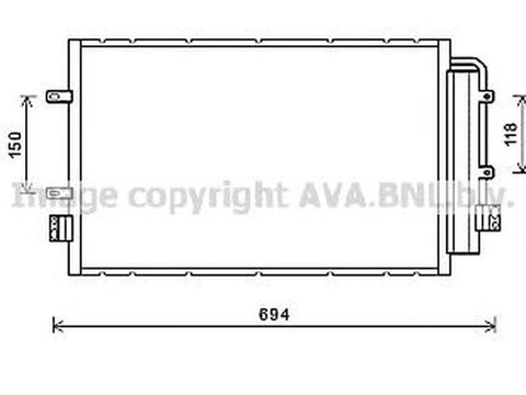 Radiator clima IVECO DAILY V autobasculanta AVA IV5127D