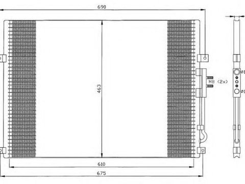 Radiator clima JEEP CHEROKEE XJ NRF 35275