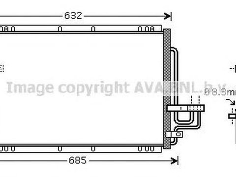 Radiator clima KIA CARENS II FJ AVA K5092