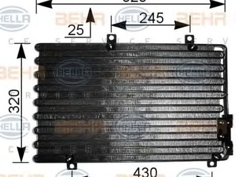 Radiator clima LANCIA DEDRA 835 HELLA 8FC 351 036-741