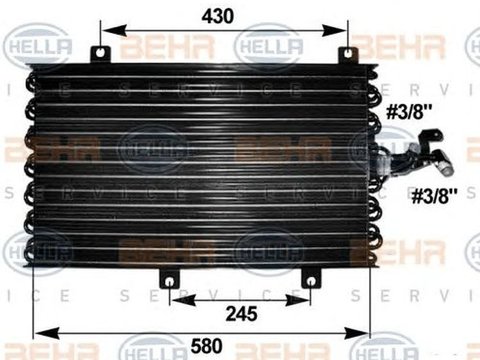 Radiator clima LANCIA DEDRA 835 HELLA 8FC 351 038-671