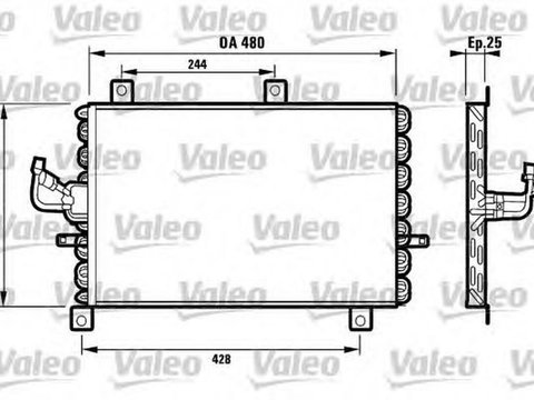 Radiator clima LANCIA DEDRA 835 VALEO 816965