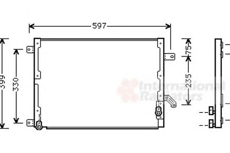 Radiator clima LANCIA KAPPA SW 838B VAN WEZEL 73005070