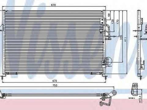 Radiator clima LAND ROVER DISCOVERY II LJ LT NISSENS 94808