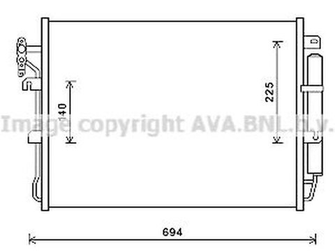 Radiator clima LAND ROVER DISCOVERY III LA TAA AVA U5215D