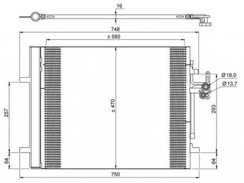 Radiator clima LAND ROVER DISCOVERY SPORT LC NRF 35884