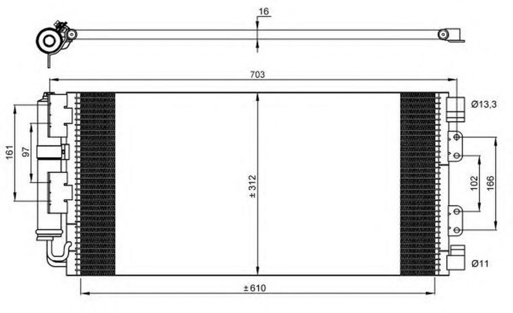 Radiator clima LAND ROVER FREELANDER LN NRF 35548