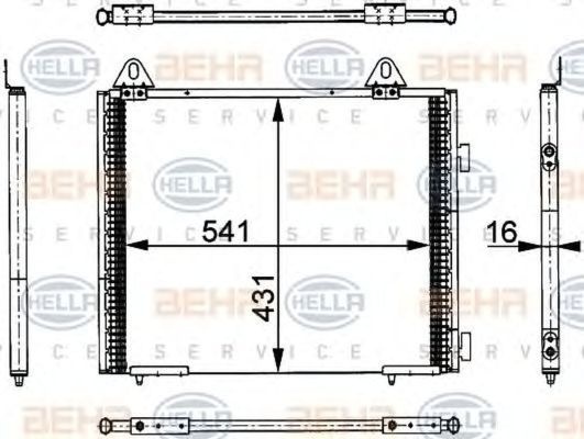 Radiator clima LAND ROVER FREELANDER Soft Top LN HELLA 8FC351317741
