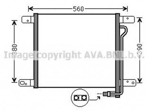 Radiator clima MAN L 2000 AVA MN5053