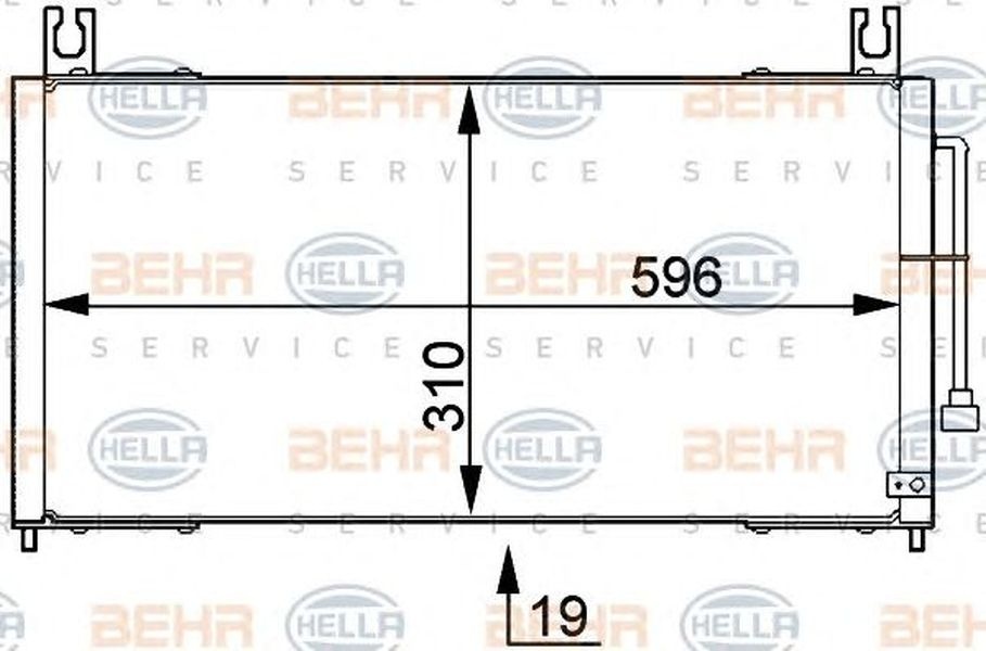 Radiator clima MAZDA 323 F V BA HELLA 8FC 351 317-721