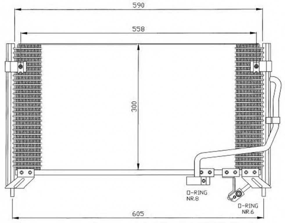 Radiator clima MAZDA 323 F V BA NRF 35320