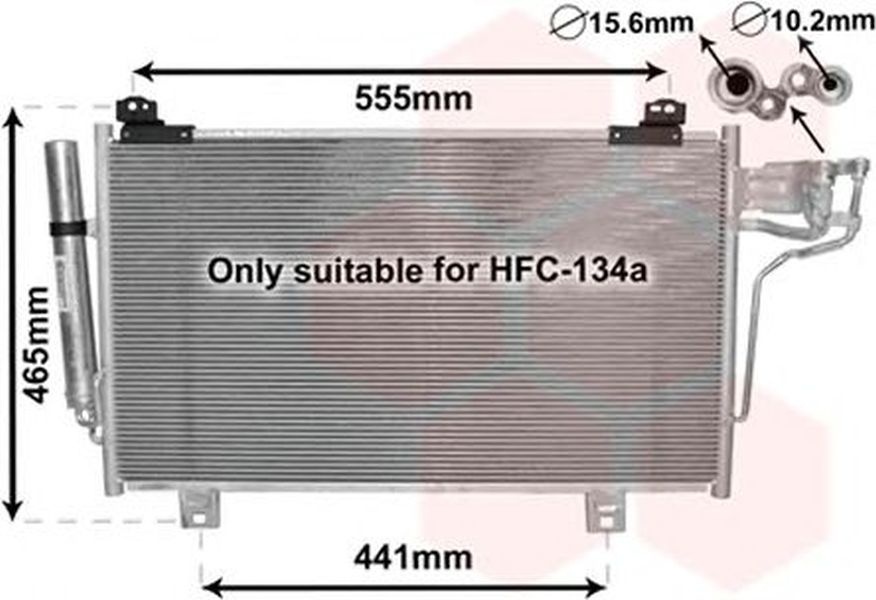 Radiator clima MAZDA 6 limuzina GJ GH VAN WEZEL 27