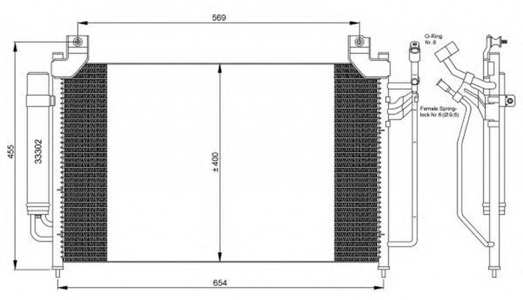 Radiator clima MAZDA CX-7 ER NRF 35881