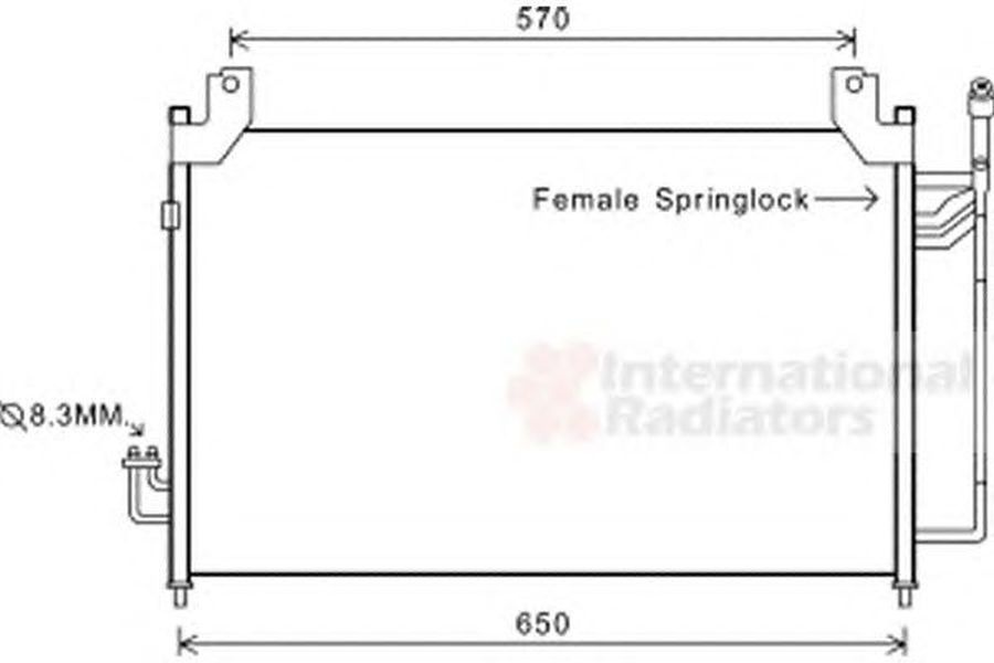 Radiator clima MAZDA CX-7 ER VAN WEZEL 27005240