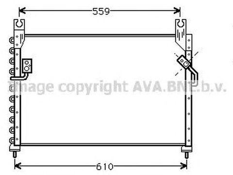 Radiator clima MAZDA MPV I LV AVA MZ5122