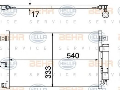 Radiator clima MAZDA MX-5 III NC HELLA 8FC351304741