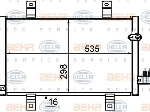 Radiator clima MAZDA RX 8 SE17 HELLA 8FC 351 319-271