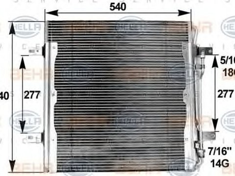 Radiator clima MERCEDES-BENZ ATEGO 2 HELLA 8FC351300141