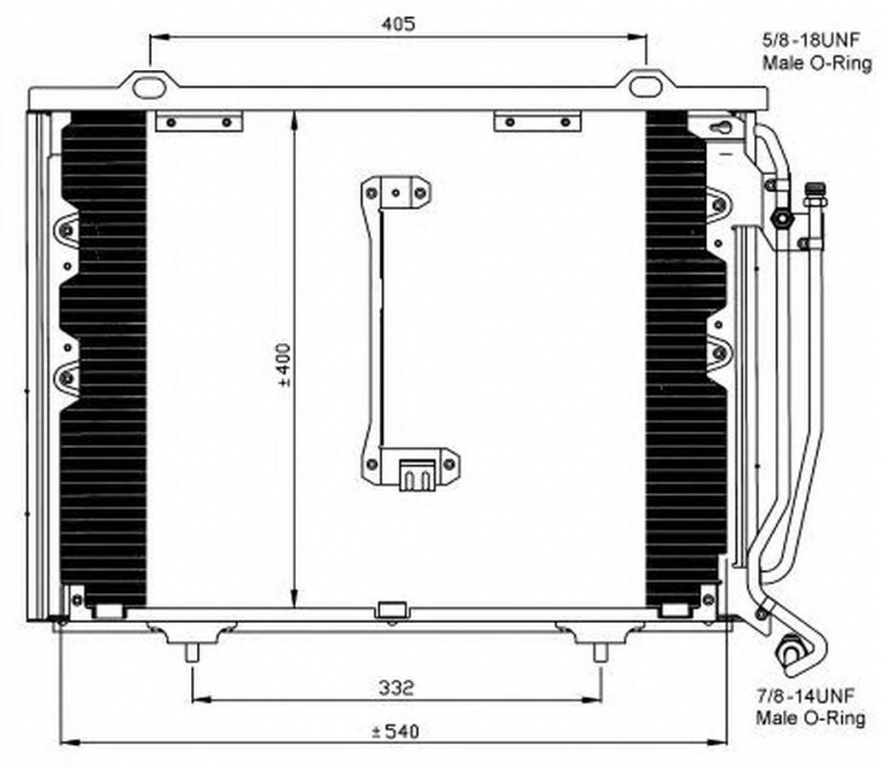 Radiator clima MERCEDES-BENZ C-CLASS combi S202 NR