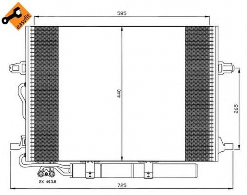 Radiator clima MERCEDES-BENZ CLS C219 NRF 35517