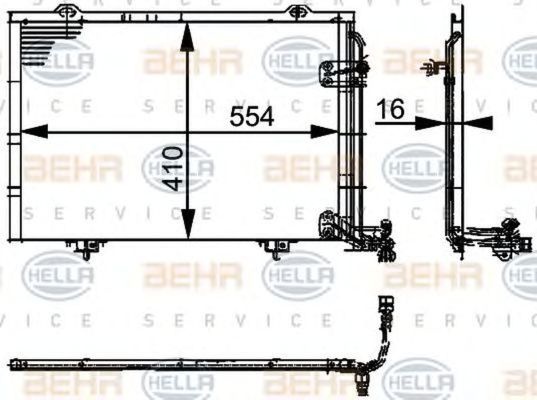 Radiator clima MERCEDES-BENZ E-CLASS combi S210 HE