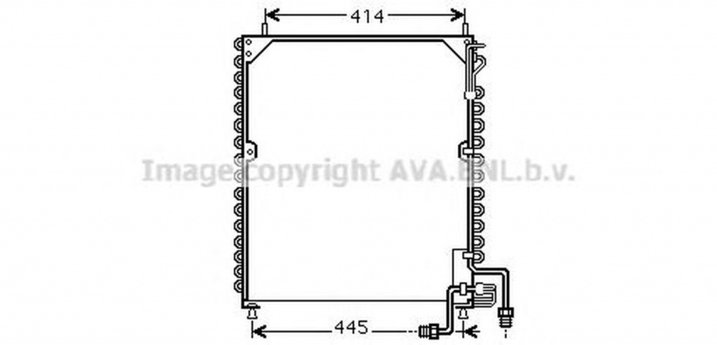 Radiator clima MERCEDES-BENZ NG AVA MEA5199