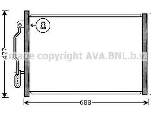 Radiator clima MERCEDES-BENZ S-CLASS W221 AVA MS5605