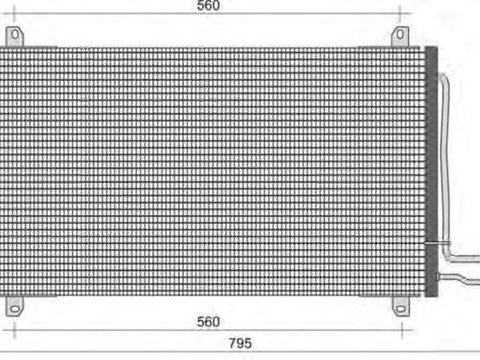 Radiator clima MERCEDES-BENZ SPRINTER 2-t bus 901 902 MAGNETI MARELLI 350203445000