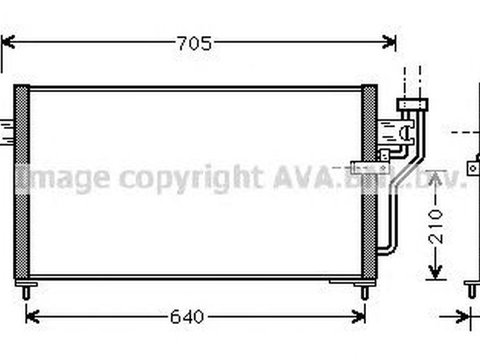 Radiator clima MITSUBISHI LANCER V Station Wagon CB W CD W AVA MT5105