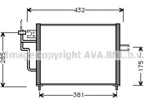 Radiator clima MITSUBISHI LANCER VI CJ-CP AVA MT5104