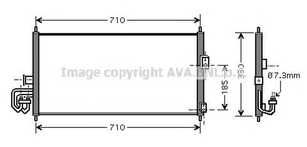 Radiator clima NISSAN ALMERA II N16 AVA DN5201