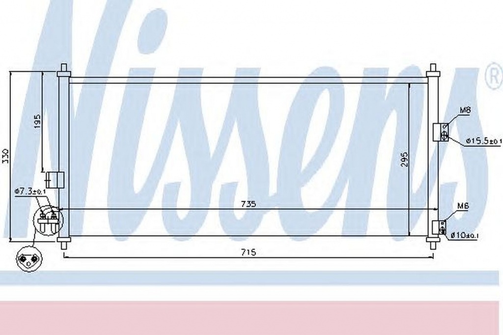 Radiator clima NISSAN ALMERA II N16 NISSENS 94589