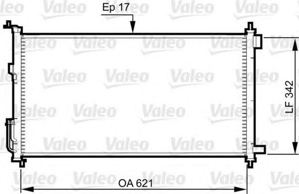 Radiator clima NISSAN TIIDA limuzina SC11X VALEO 817836