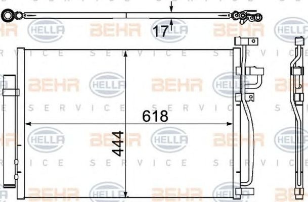 Radiator clima OPEL ANTARA HELLA 8FC351304311