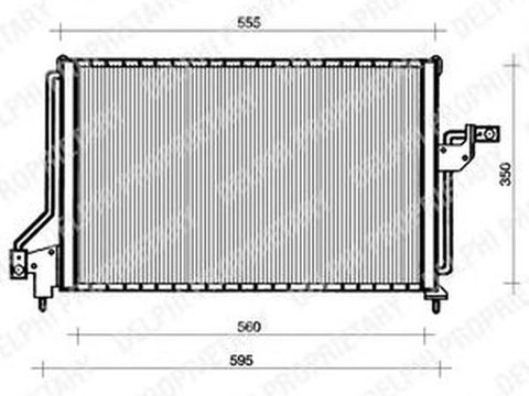 Radiator clima OPEL ASTRA H TwinTop L67 DELPHI TSP0225047