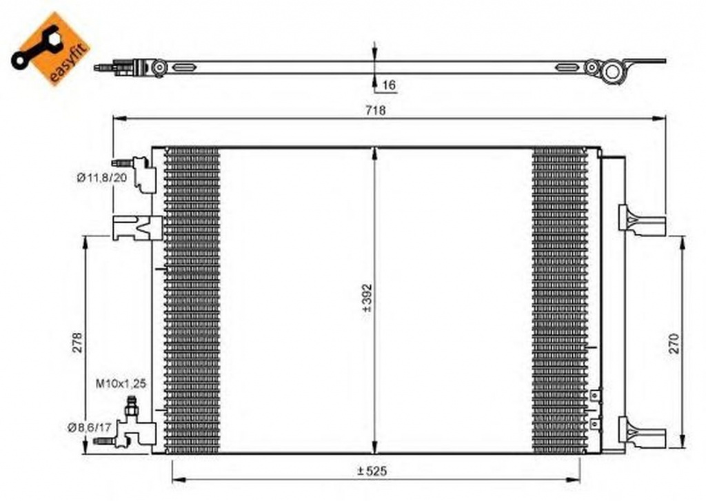 Radiator clima OPEL ASTRA J NRF 35918