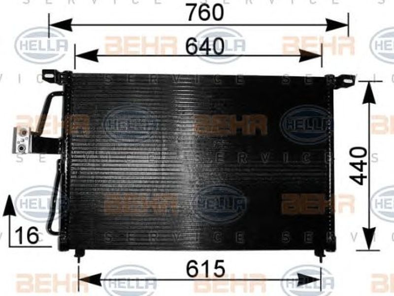 Radiator clima OPEL OMEGA B 25 26 27 HELLA 8FC 351 037-611