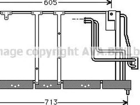 Radiator clima OPEL TIGRA 95 AVA OL5225