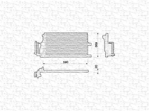 Radiator clima OPEL VECTRA B 36 MAGNETI MARELLI 350203210000