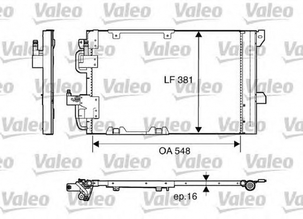 Radiator clima OPEL ZAFIRA A F75 VALEO 817505