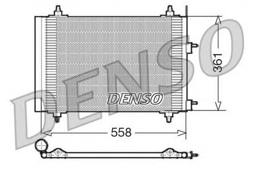 Radiator clima PEUGEOT 307 3A C DENSO DCN21015