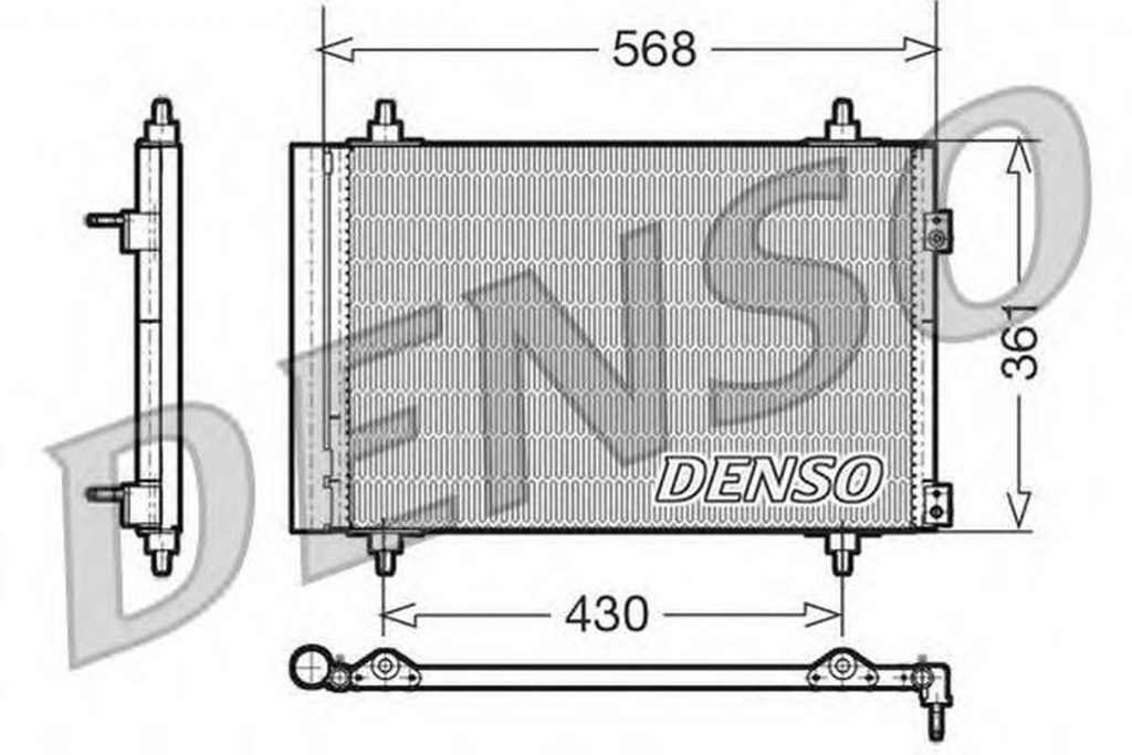 Radiator clima PEUGEOT 307 Break 3E DENSO DCN07008