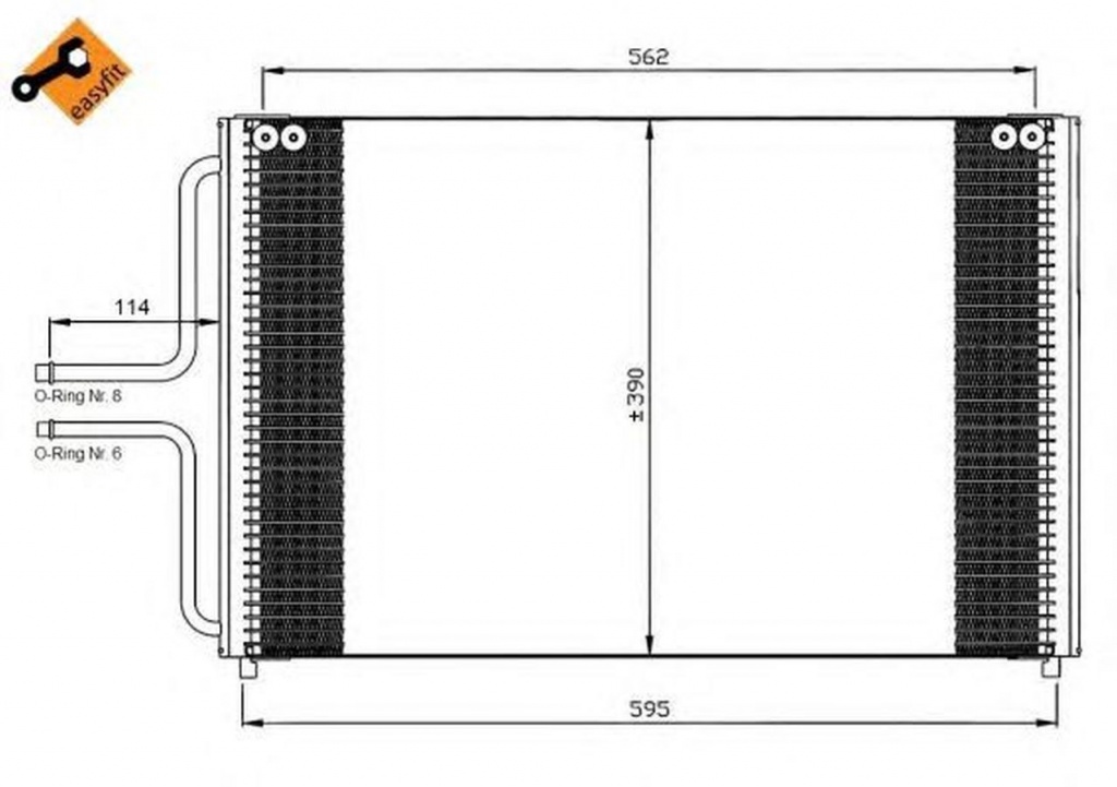 Radiator clima RENAULT LAGUNA I B56 556 NRF 35533