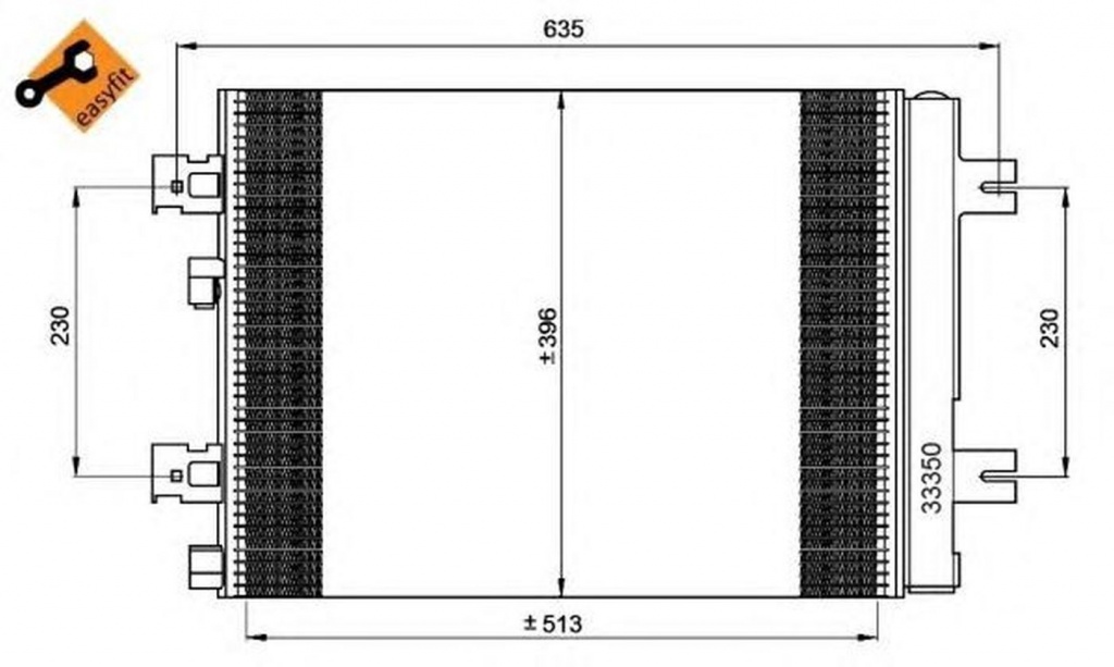 Radiator clima RENAULT LOGAN I combi KS NRF 35947