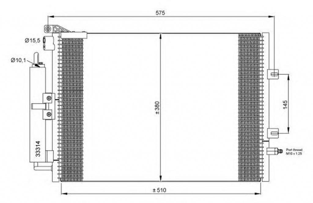 Radiator clima RENAULT MODUS GRAND MODUS F JP0 NRF