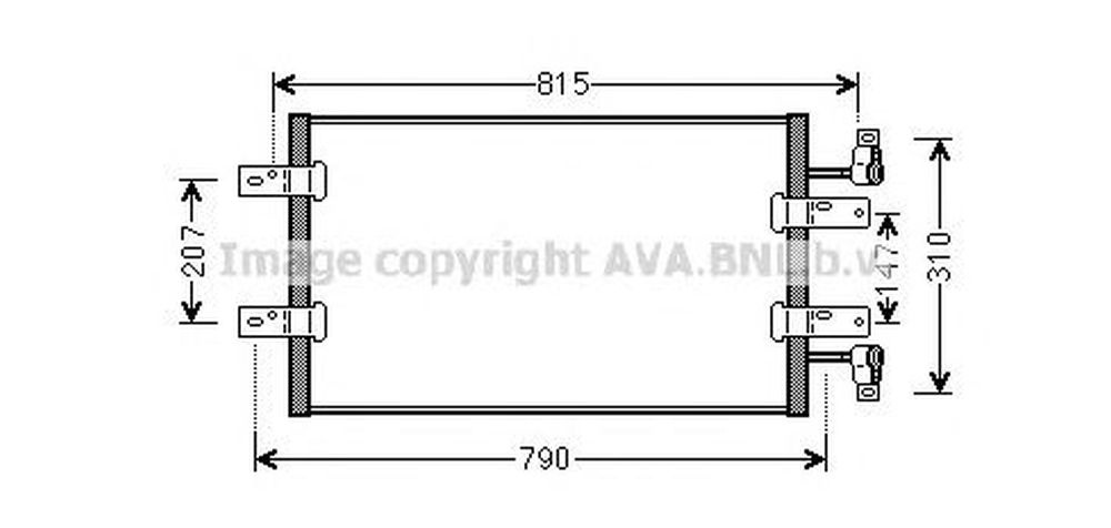 Radiator clima RENAULT TRAFIC II platou sasiu EL AVA RT5451