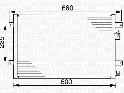 Radiator clima SEAT ALHAMBRA 7V8 7V9 MAGNETI MARELLI 350203239000