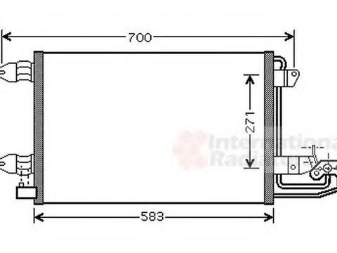 Radiator clima SEAT ALTEA 5P1 VAN WEZEL 58005209