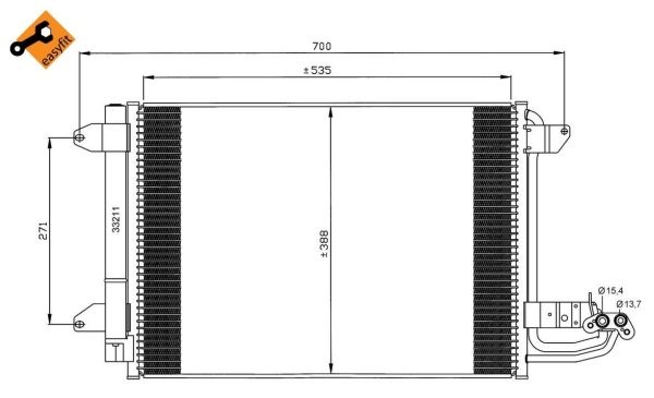 Radiator clima Seat Altea, Leon, Toledo, 2004->